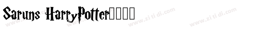 Saruns HarryPotter字体转换